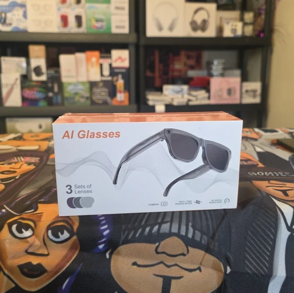 AI Camera Glasses Smart Sunglasses with Interchangeable Lenses - W AI Assistant